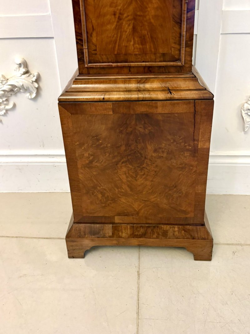 Antique 17th Century English Burr Walnut Longcase Clock by Edin Burgis of London - Image 7